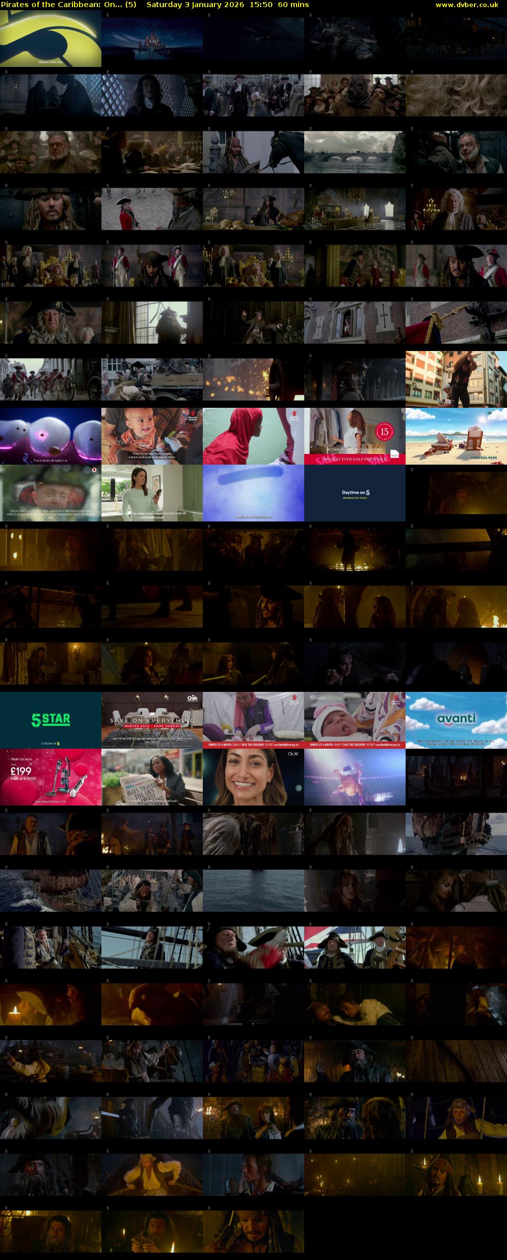 Pirates of the Caribbean: On... (5) Saturday 3 January 2026 15:50 - 16:50