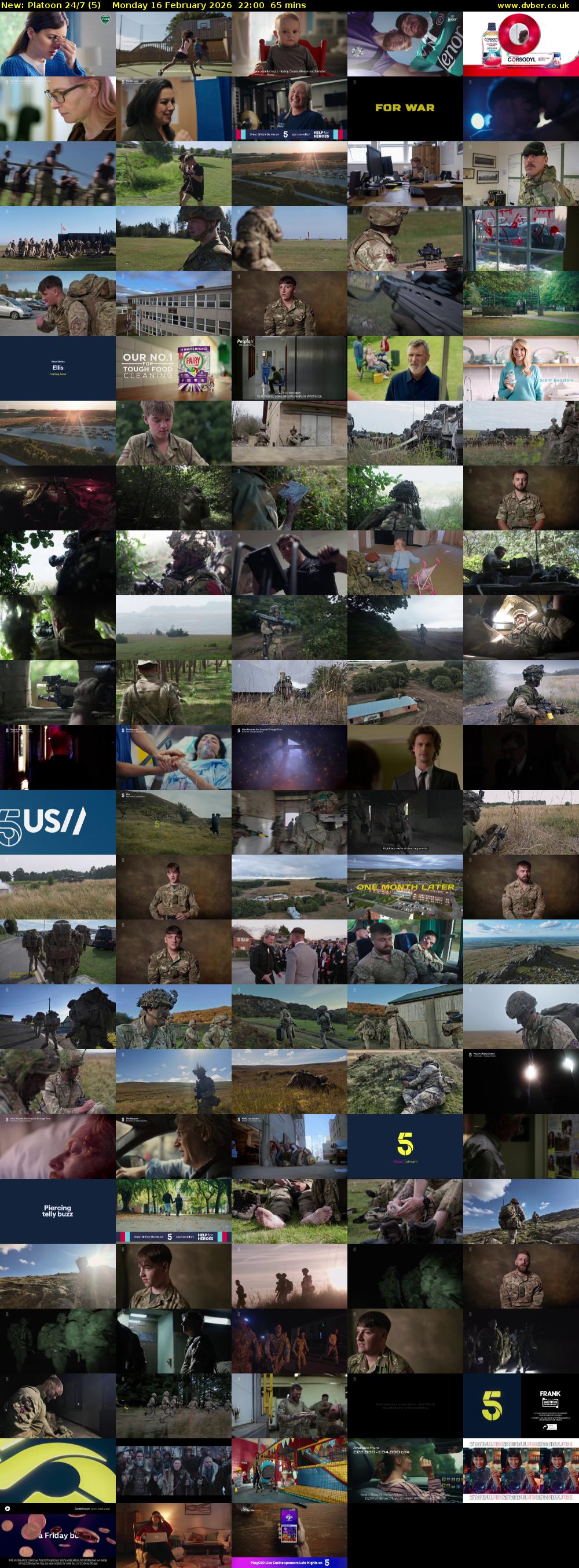 Platoon 24/7 (5) Monday 16 February 2026 22:00 - 23:05