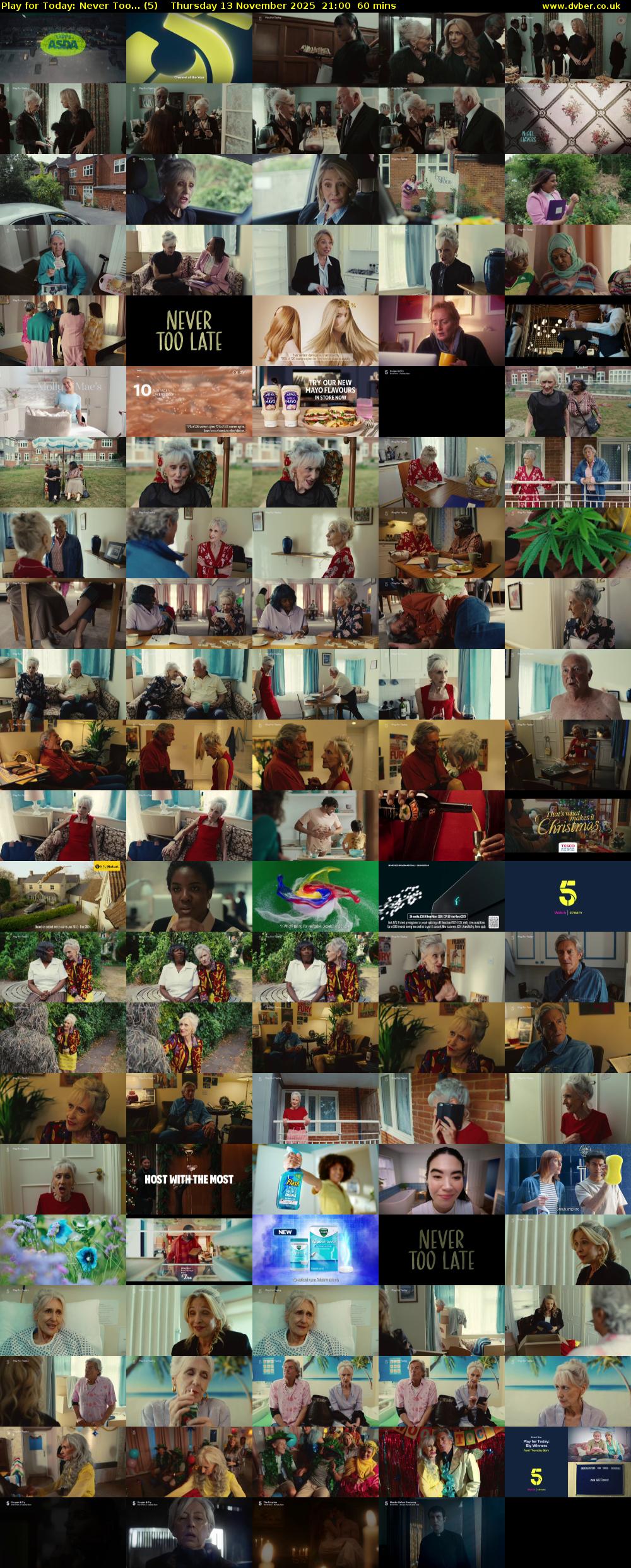 Play for Today: Never Too... (5) Thursday 13 November 2025 21:00 - 22:00