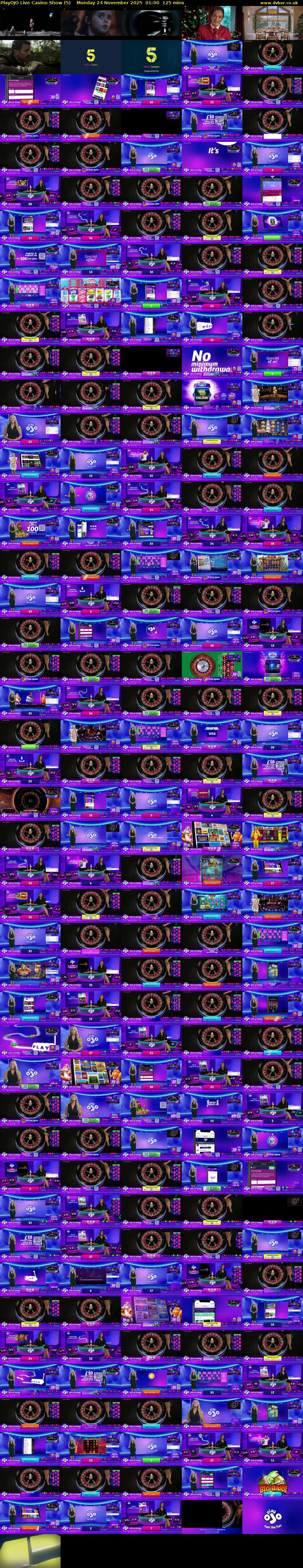 PlayOJO Live Casino Show (5) Monday 24 November 2025 01:00 - 03:05