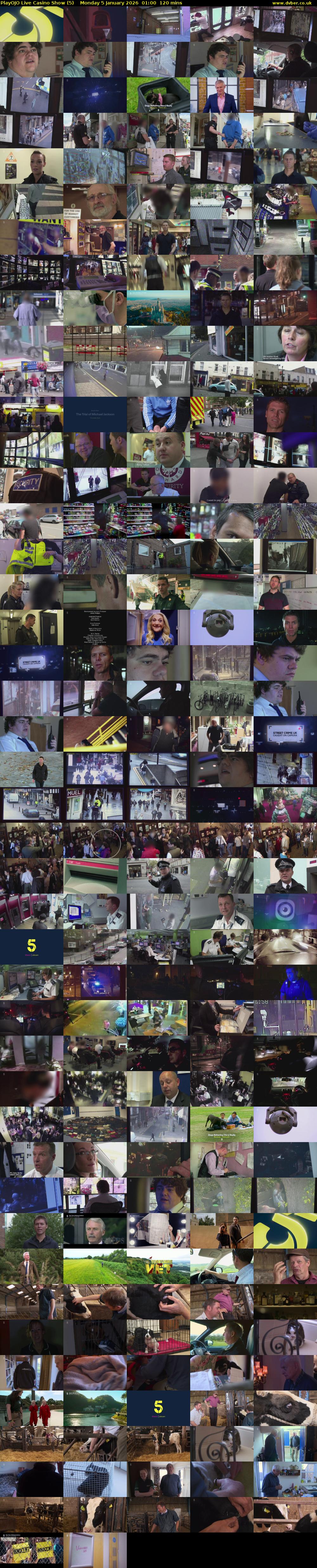 PlayOJO Live Casino Show (5) Monday 5 January 2026 01:00 - 03:00