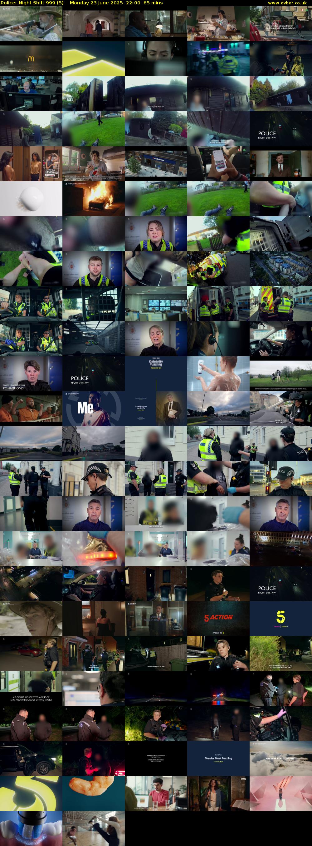 Police: Night Shift 999 (5) Monday 23 June 2025 22:00 - 23:05