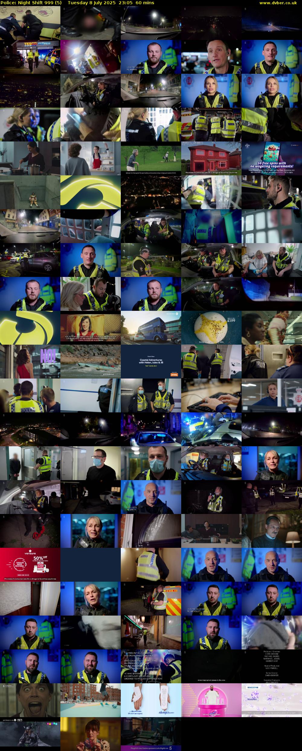 Police: Night Shift 999 (5) Tuesday 8 July 2025 23:05 - 00:05