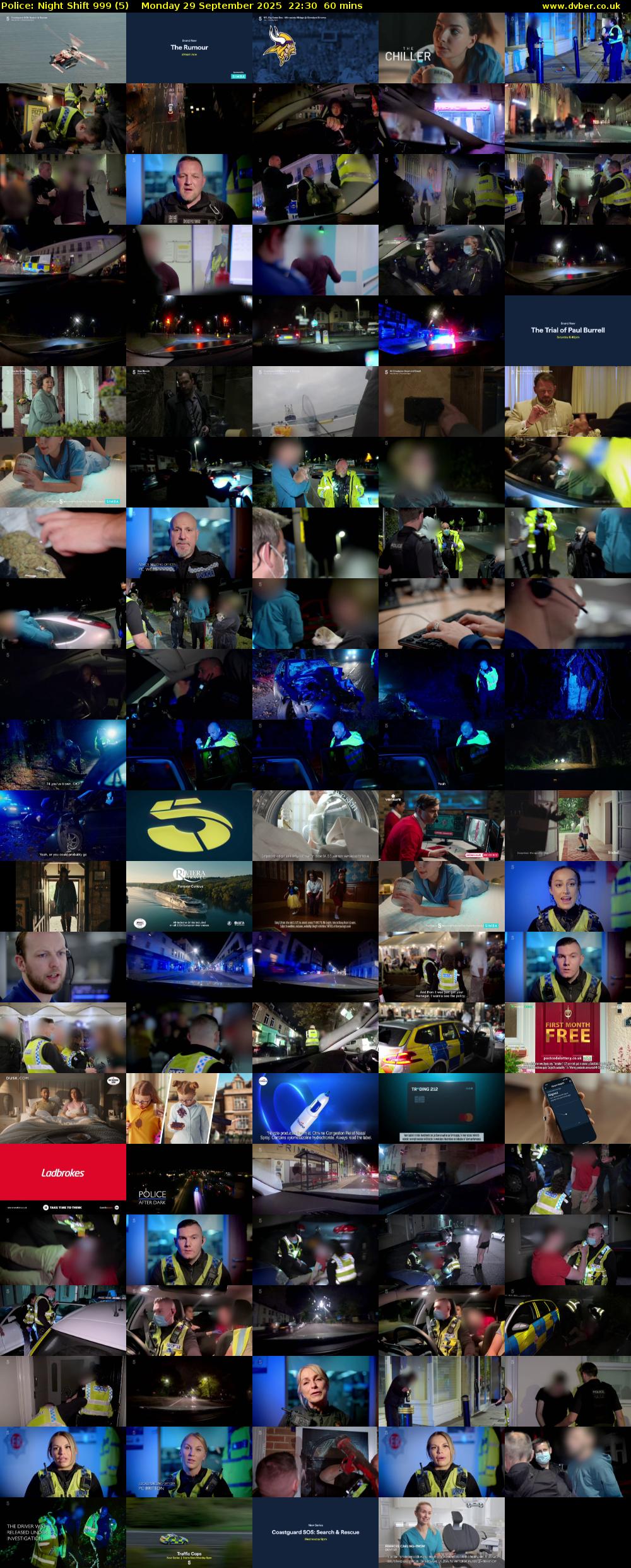 Police: Night Shift 999 (5) Monday 29 September 2025 22:30 - 23:30
