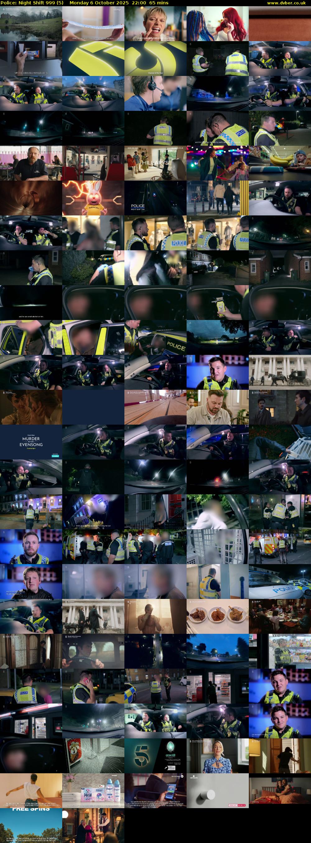 Police: Night Shift 999 (5) Monday 6 October 2025 22:00 - 23:05