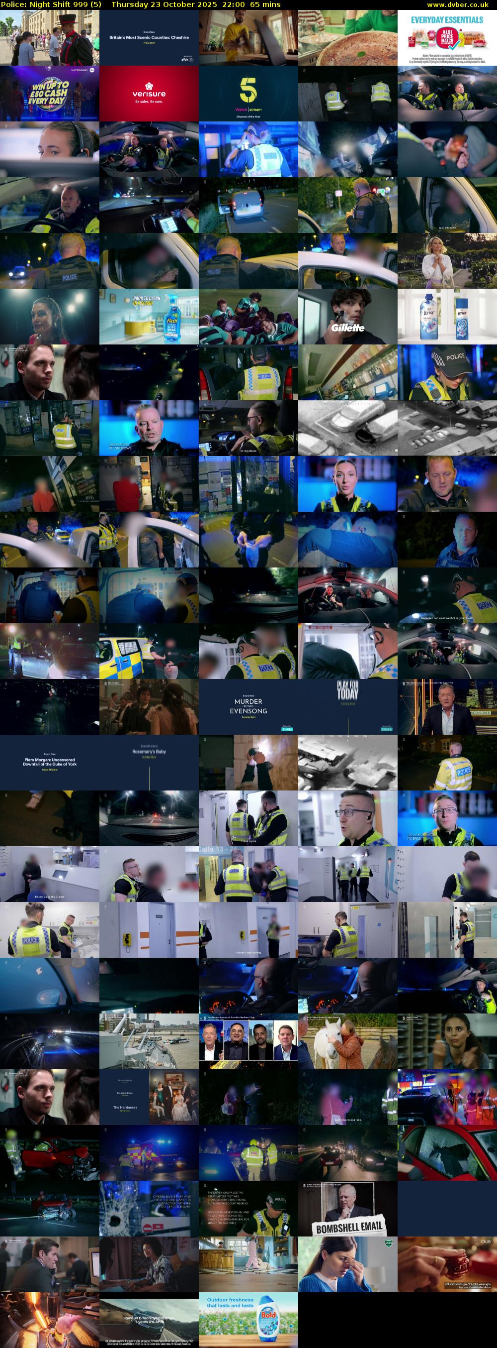 Police: Night Shift 999 (5) Thursday 23 October 2025 22:00 - 23:05