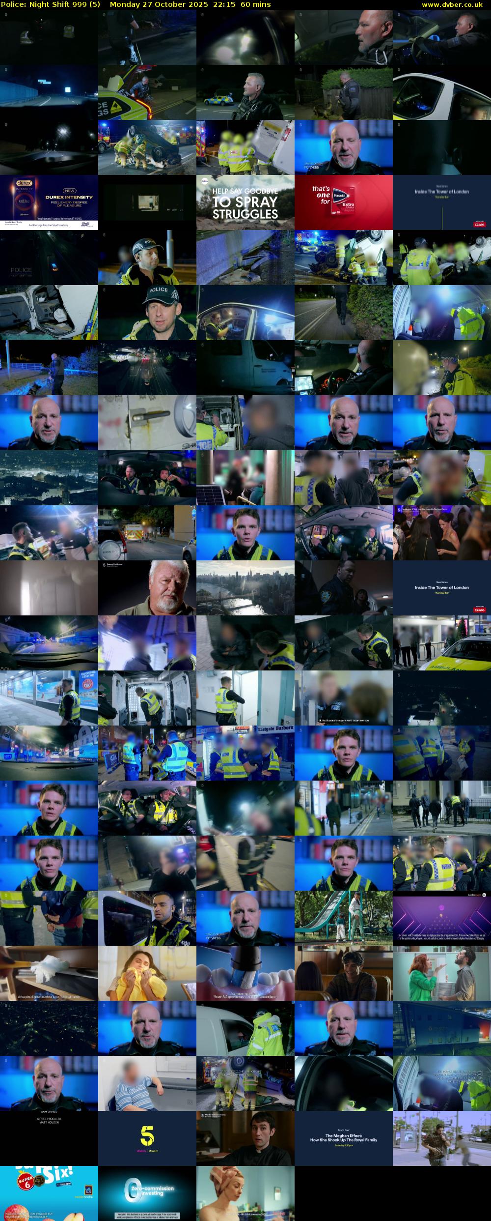 Police: Night Shift 999 (5) Monday 27 October 2025 22:15 - 23:15