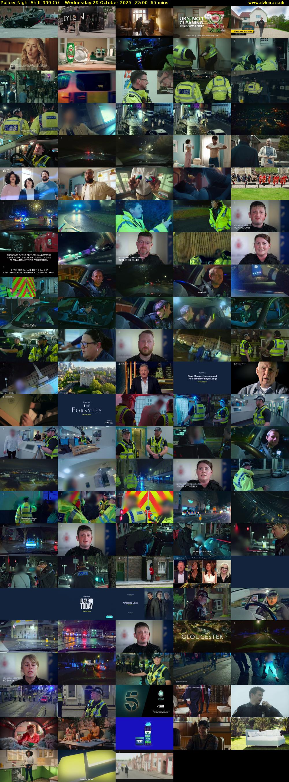 Police: Night Shift 999 (5) Wednesday 29 October 2025 22:00 - 23:05