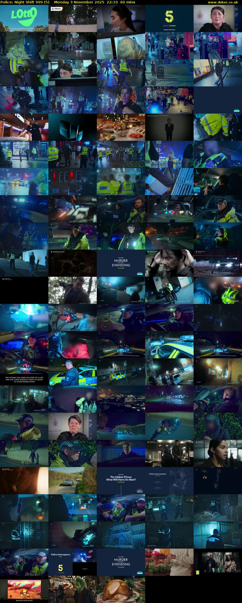 Police: Night Shift 999 (5) Monday 3 November 2025 22:10 - 23:10