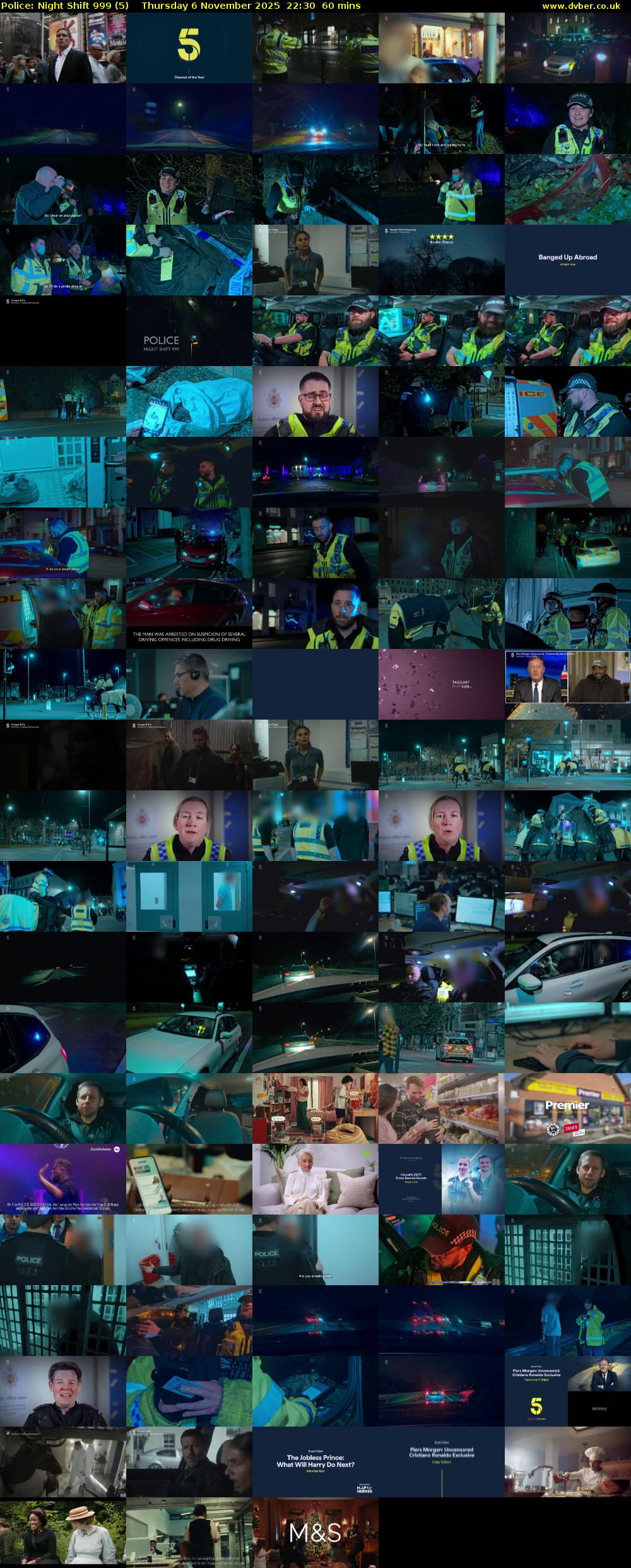 Police: Night Shift 999 (5) Thursday 6 November 2025 22:30 - 23:30