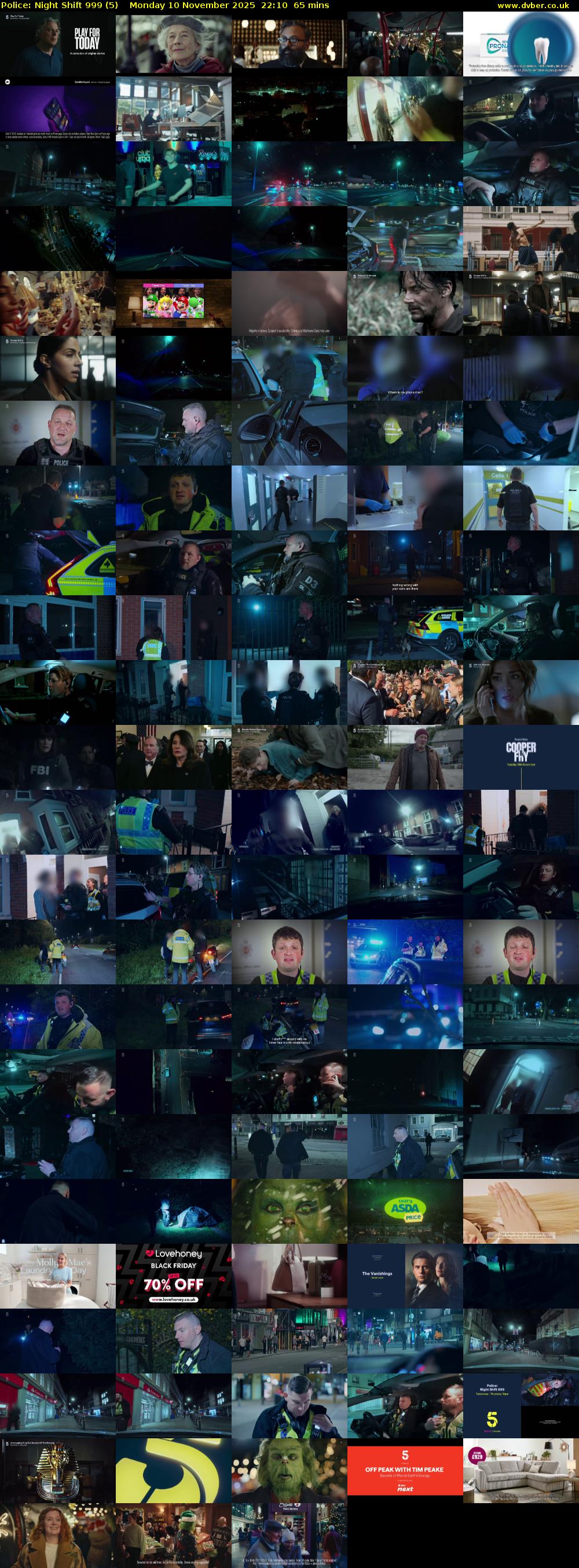 Police: Night Shift 999 (5) Monday 10 November 2025 22:10 - 23:15