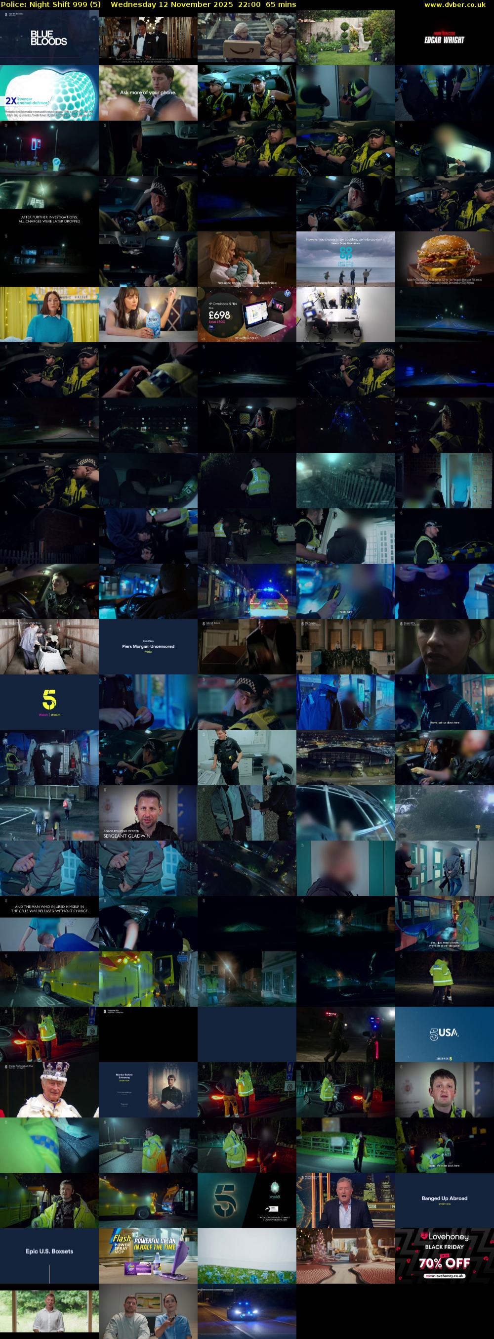 Police: Night Shift 999 (5) Wednesday 12 November 2025 22:00 - 23:05