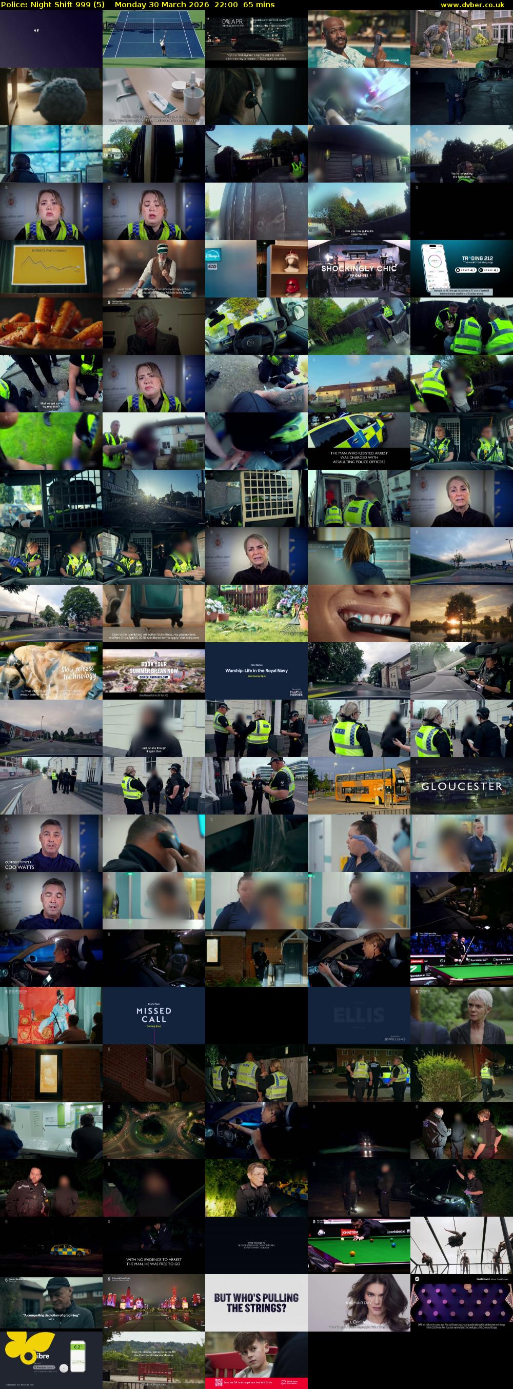 Police: Night Shift 999 (5) Monday 30 March 2026 22:00 - 23:05