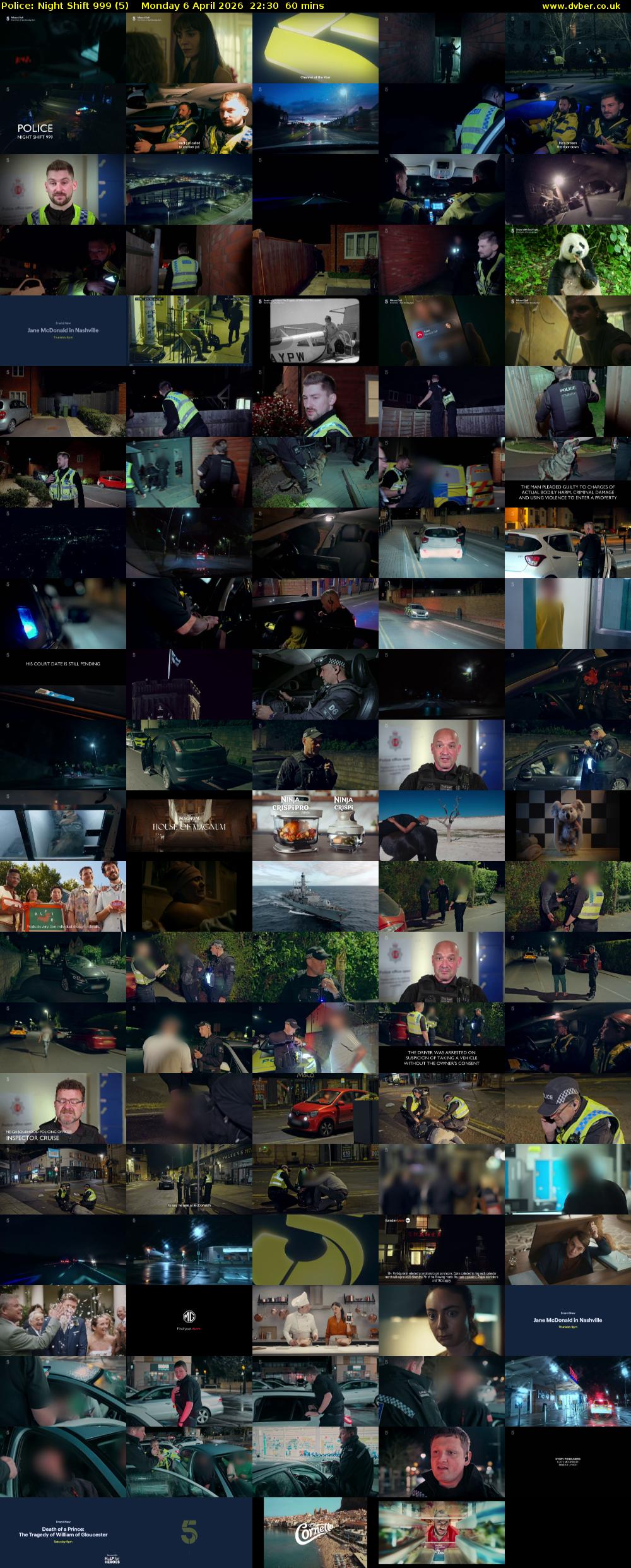 Police: Night Shift 999 (5) Monday 6 April 2026 22:30 - 23:30
