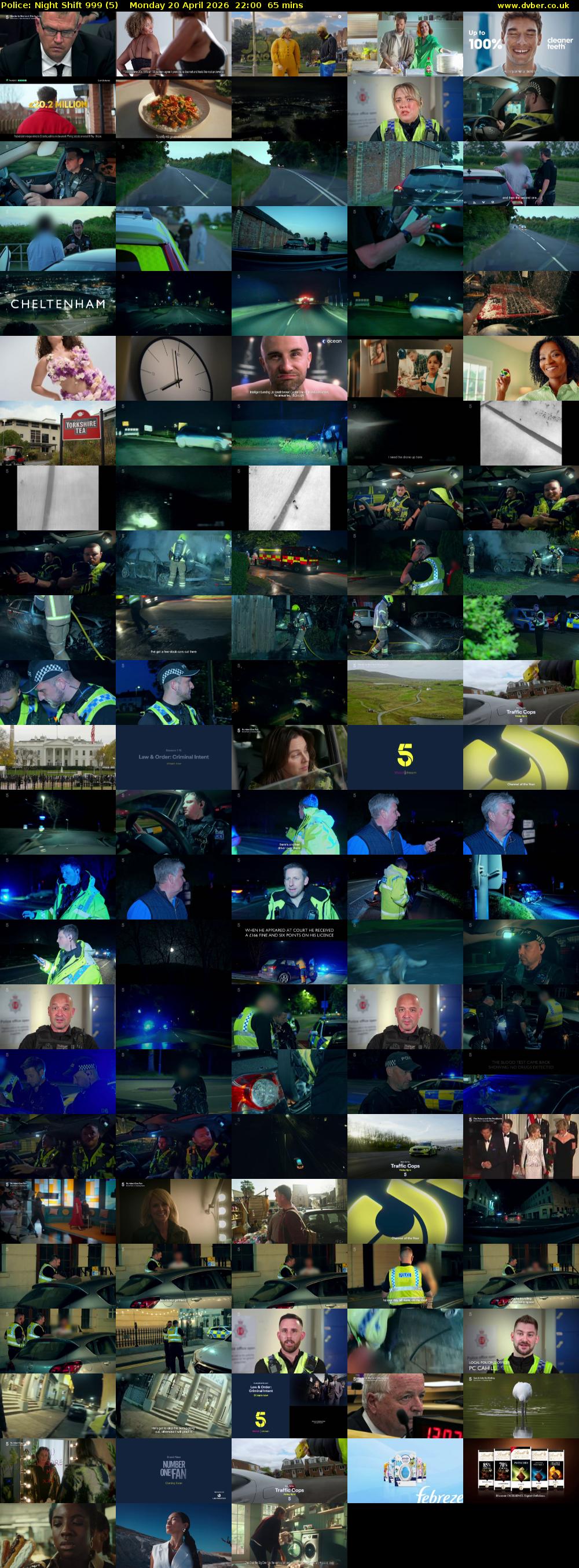 Police: Night Shift 999 (5) Monday 20 April 2026 22:00 - 23:05