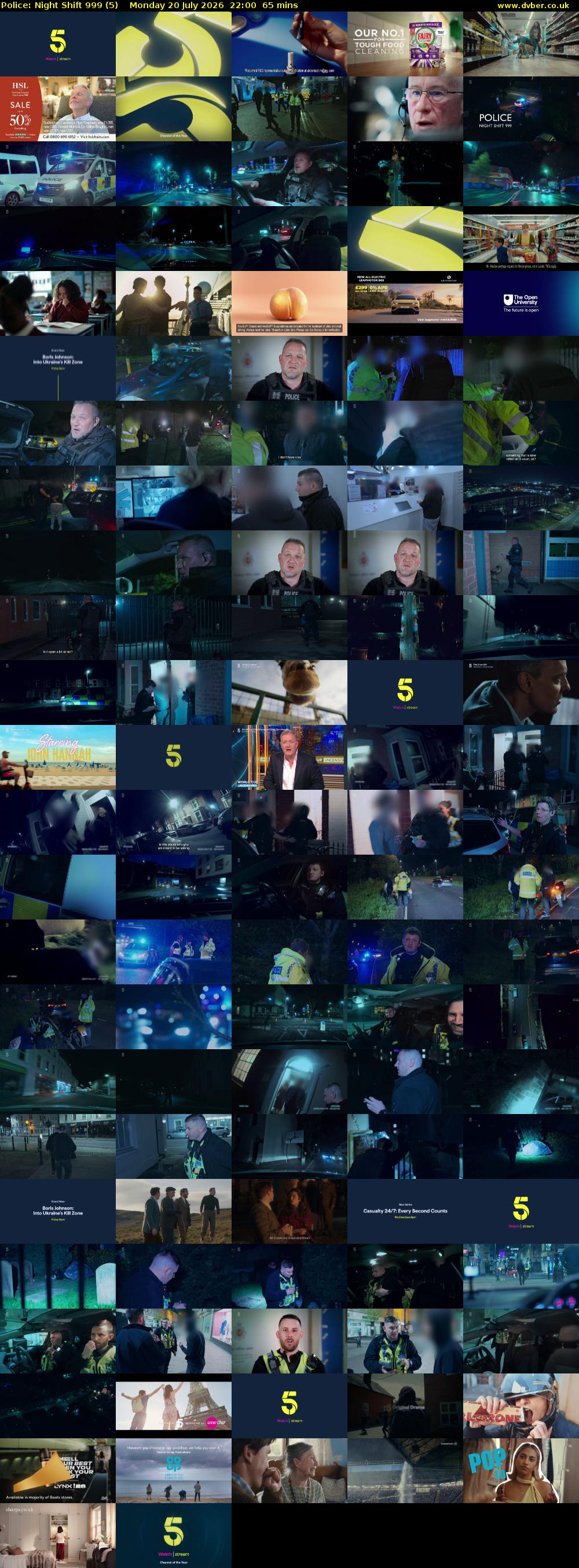 Police: Night Shift 999 (5) Monday 20 July 2026 22:00 - 23:05
