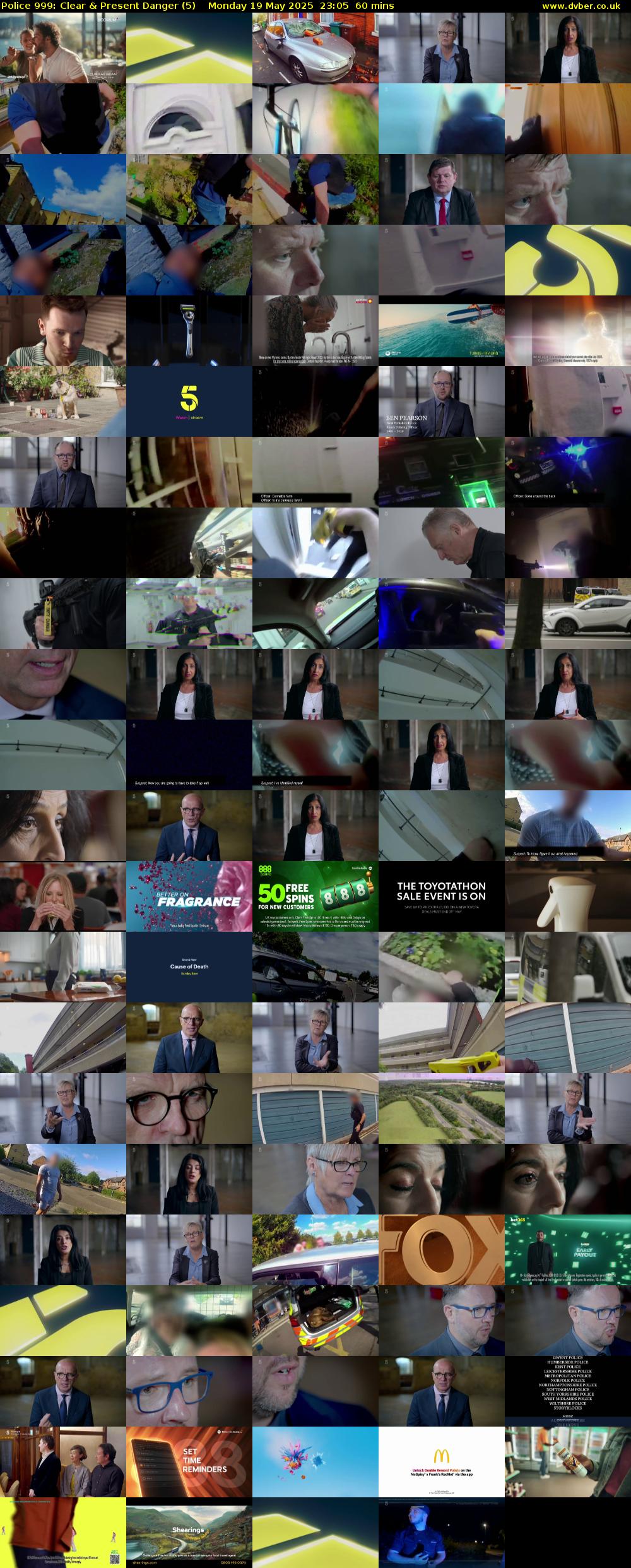 Police 999: Clear & Present Danger (5) Monday 19 May 2025 23:05 - 00:05