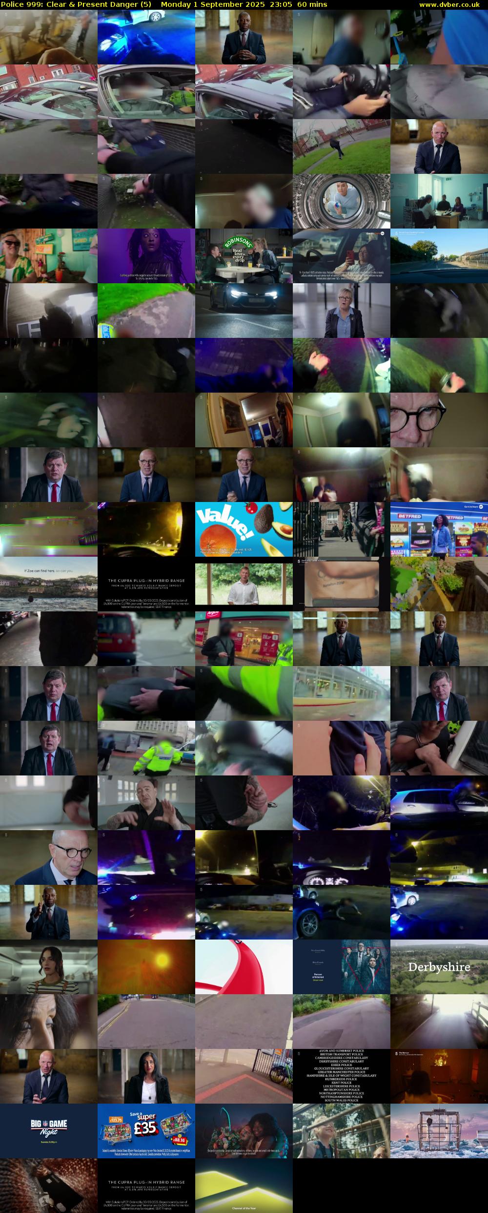 Police 999: Clear & Present Danger (5) Monday 1 September 2025 23:05 - 00:05