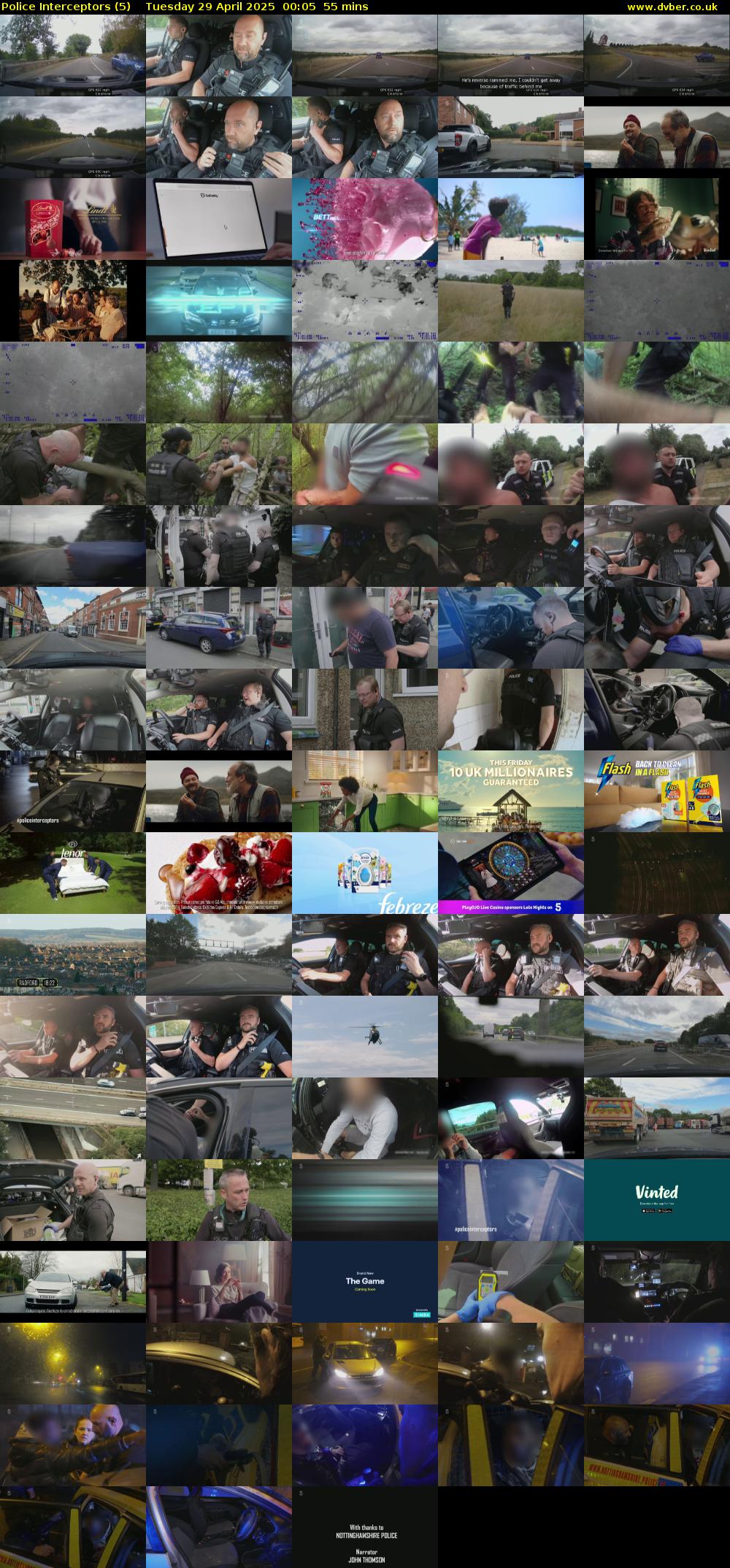 Police Interceptors (5) Tuesday 29 April 2025 00:05 - 01:00