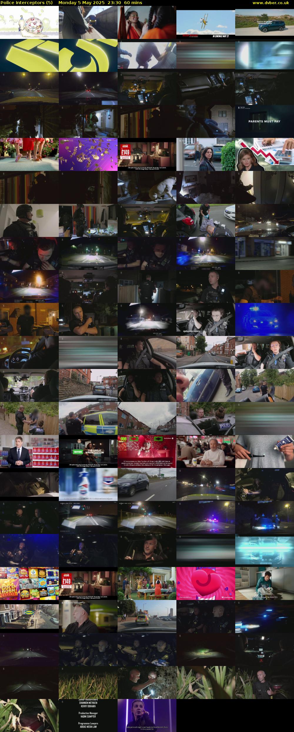 Police Interceptors (5) Monday 5 May 2025 23:30 - 00:30