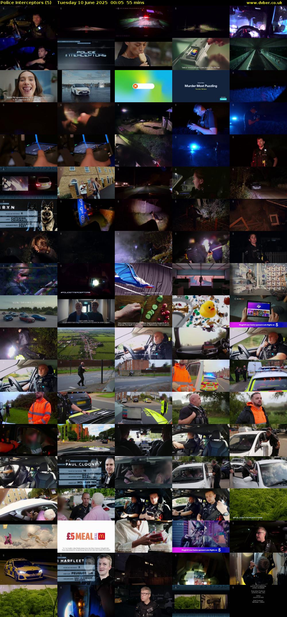 Police Interceptors (5) Tuesday 10 June 2025 00:05 - 01:00