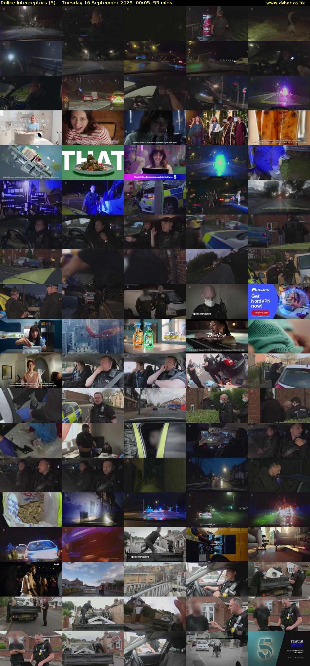 Police Interceptors (5) Tuesday 16 September 2025 00:05 - 01:00