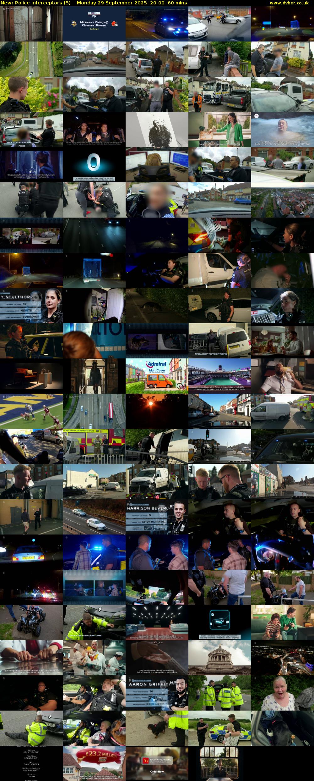 Police Interceptors (5) Monday 29 September 2025 20:00 - 21:00
