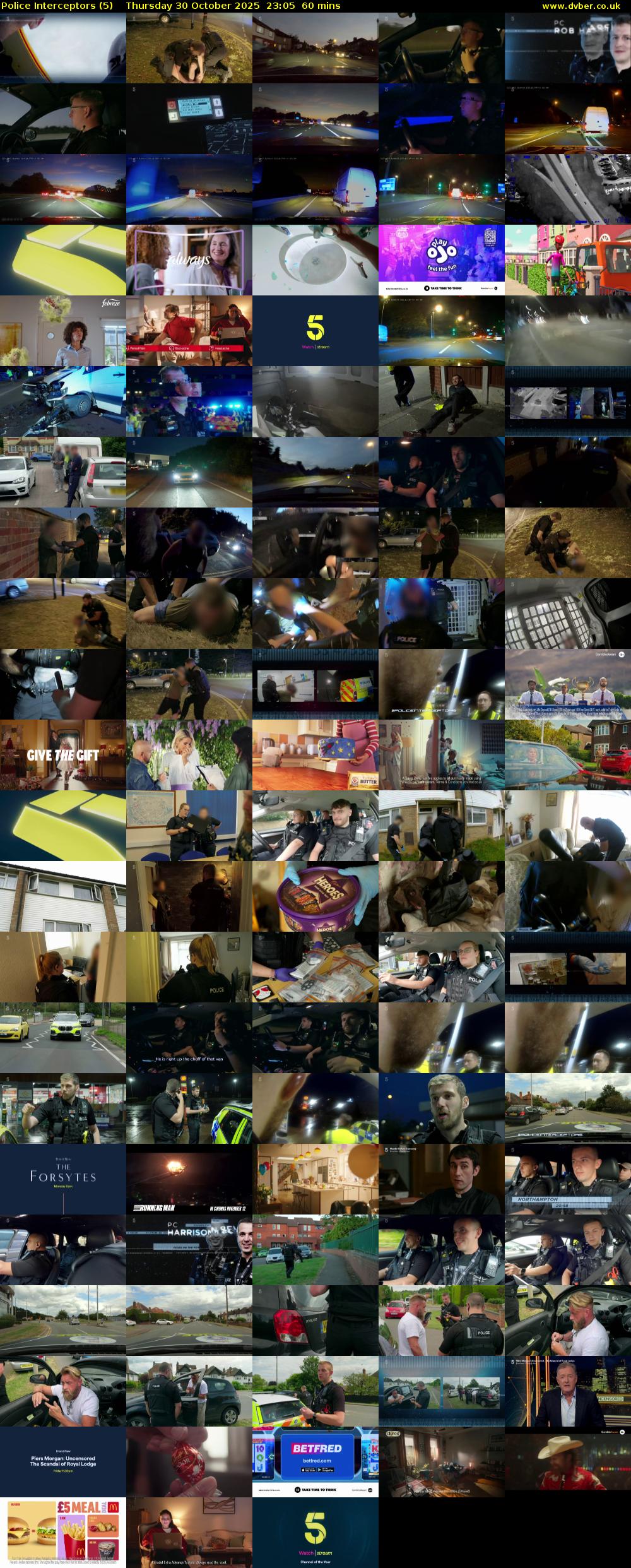 Police Interceptors (5) Thursday 30 October 2025 23:05 - 00:05