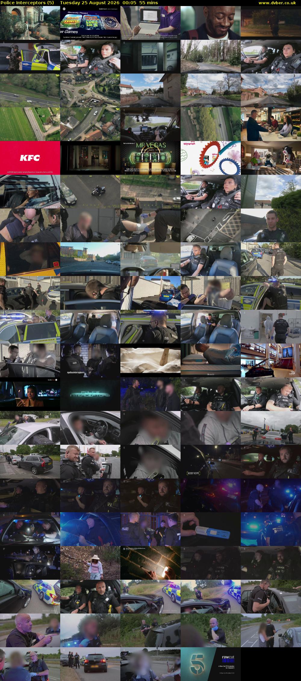 Police Interceptors (5) Tuesday 25 August 2026 00:05 - 01:00