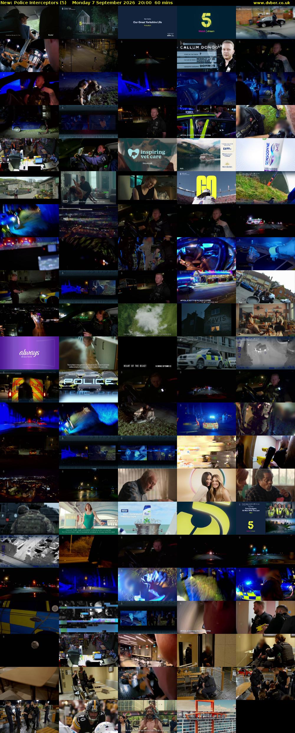 Police Interceptors (5) Monday 7 September 2026 20:00 - 21:00