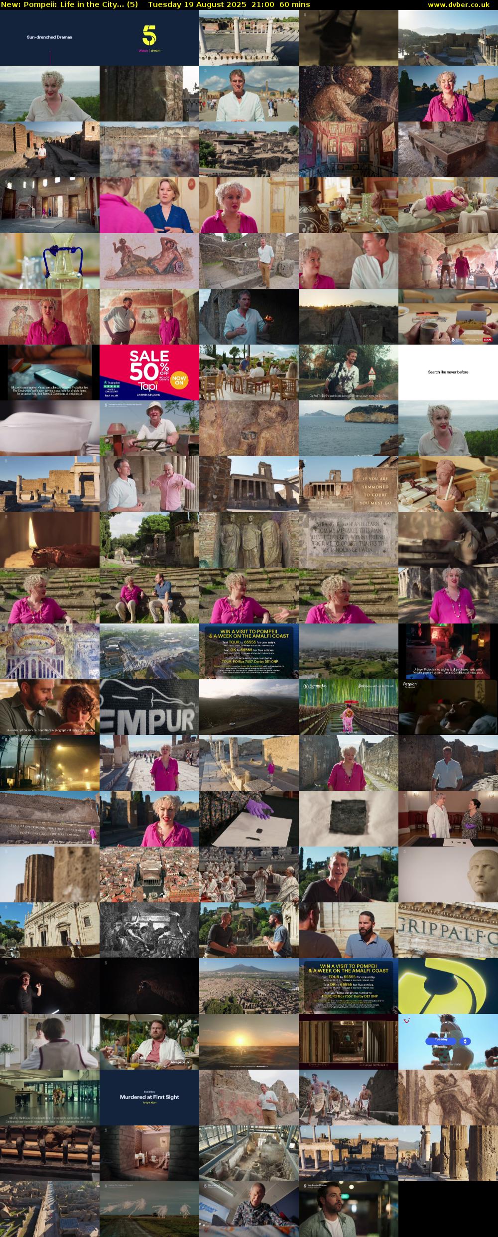 Pompeii: Life in the City... (5) Tuesday 19 August 2025 21:00 - 22:00