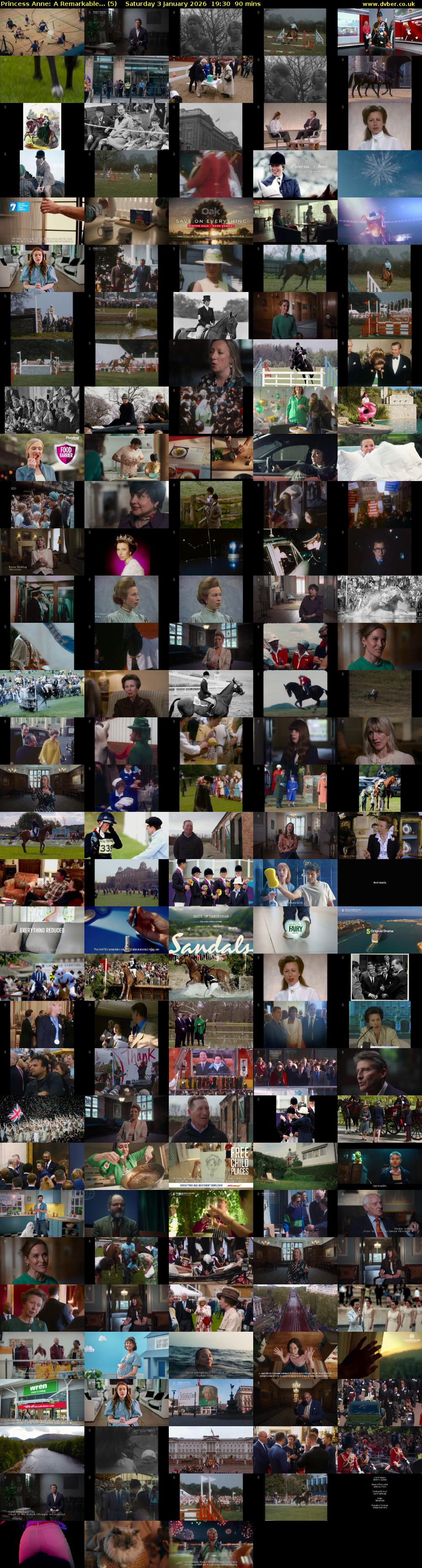 Princess Anne: A Remarkable... (5) Saturday 3 January 2026 19:30 - 21:00