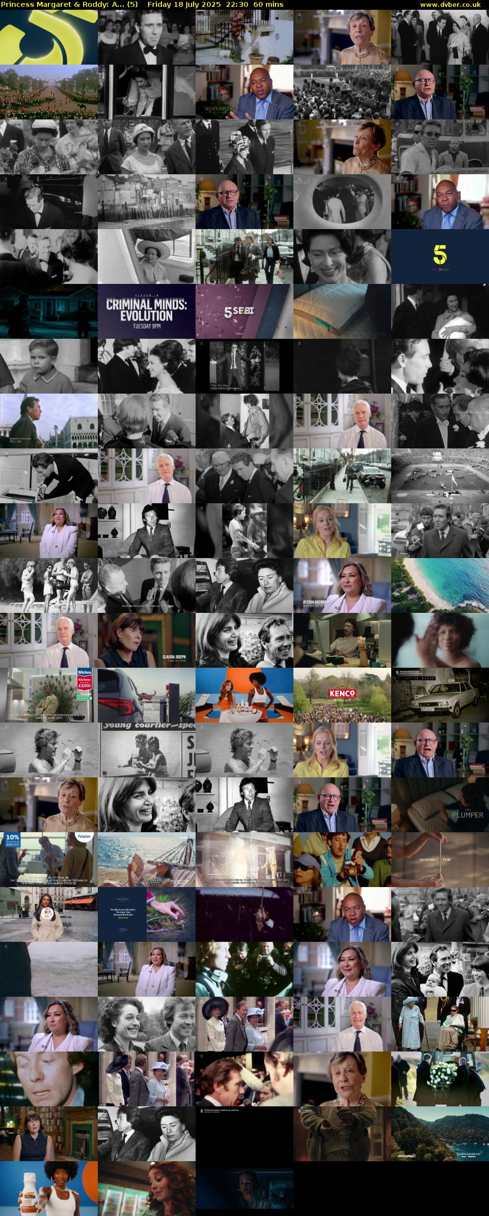 Princess Margaret & Roddy: A... (5) Friday 18 July 2025 22:30 - 23:30