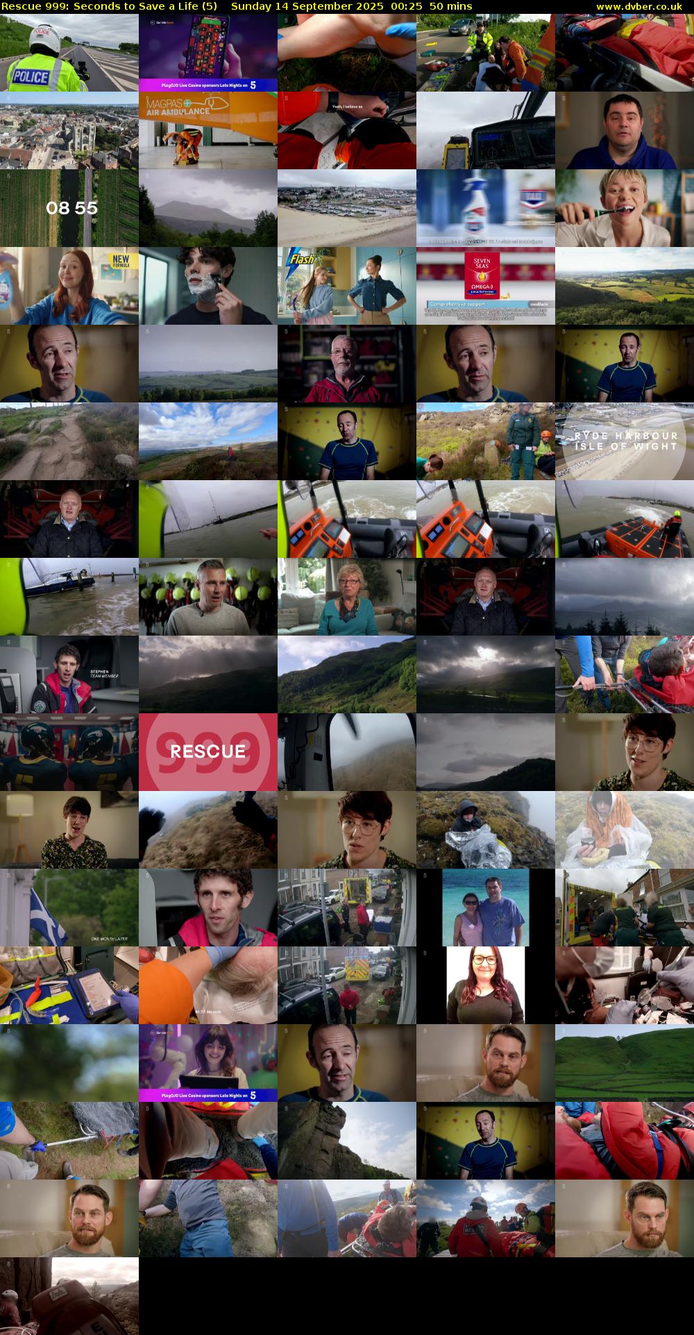 Rescue 999: Seconds to Save a Life (5) Sunday 14 September 2025 00:25 - 01:15
