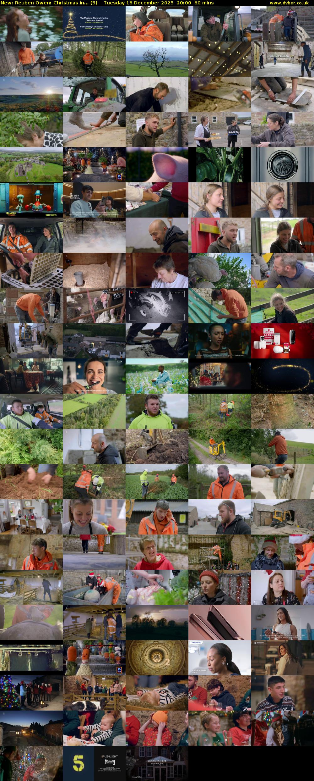 Reuben Owen: Christmas in... (5) Tuesday 16 December 2025 20:00 - 21:00