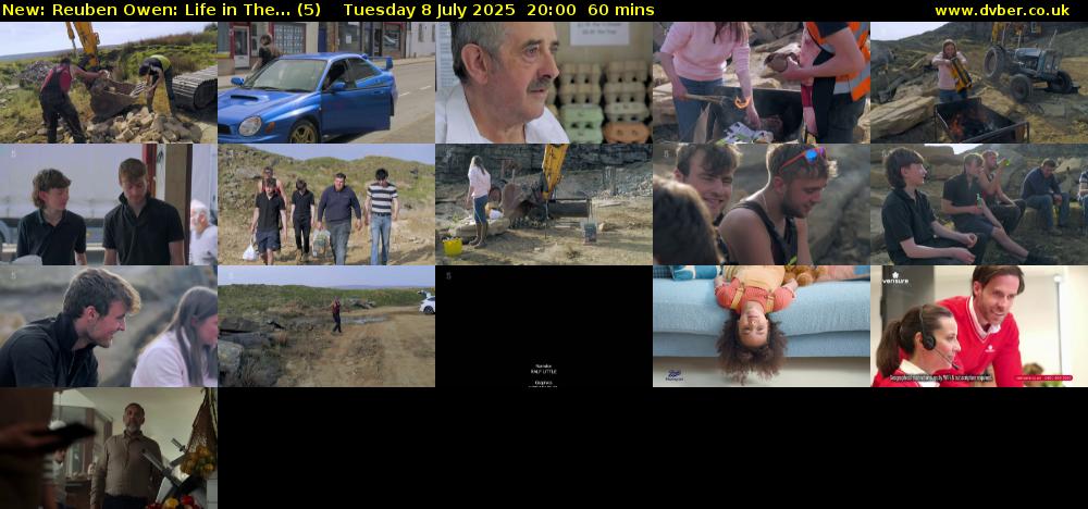 Reuben Owen: Life in The... (5) Tuesday 8 July 2025 20:00 - 21:00