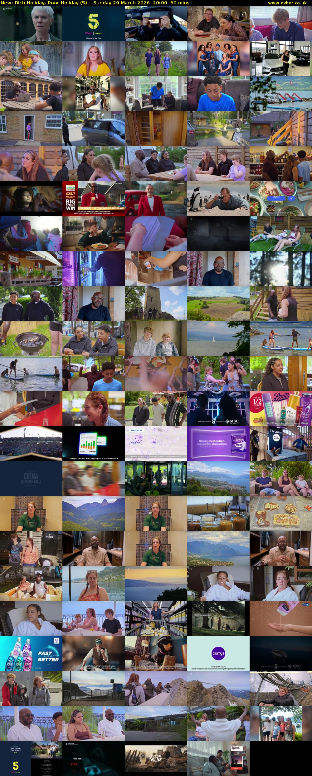 Rich Holiday, Poor Holiday (5) Sunday 29 March 2026 20:00 - 21:00