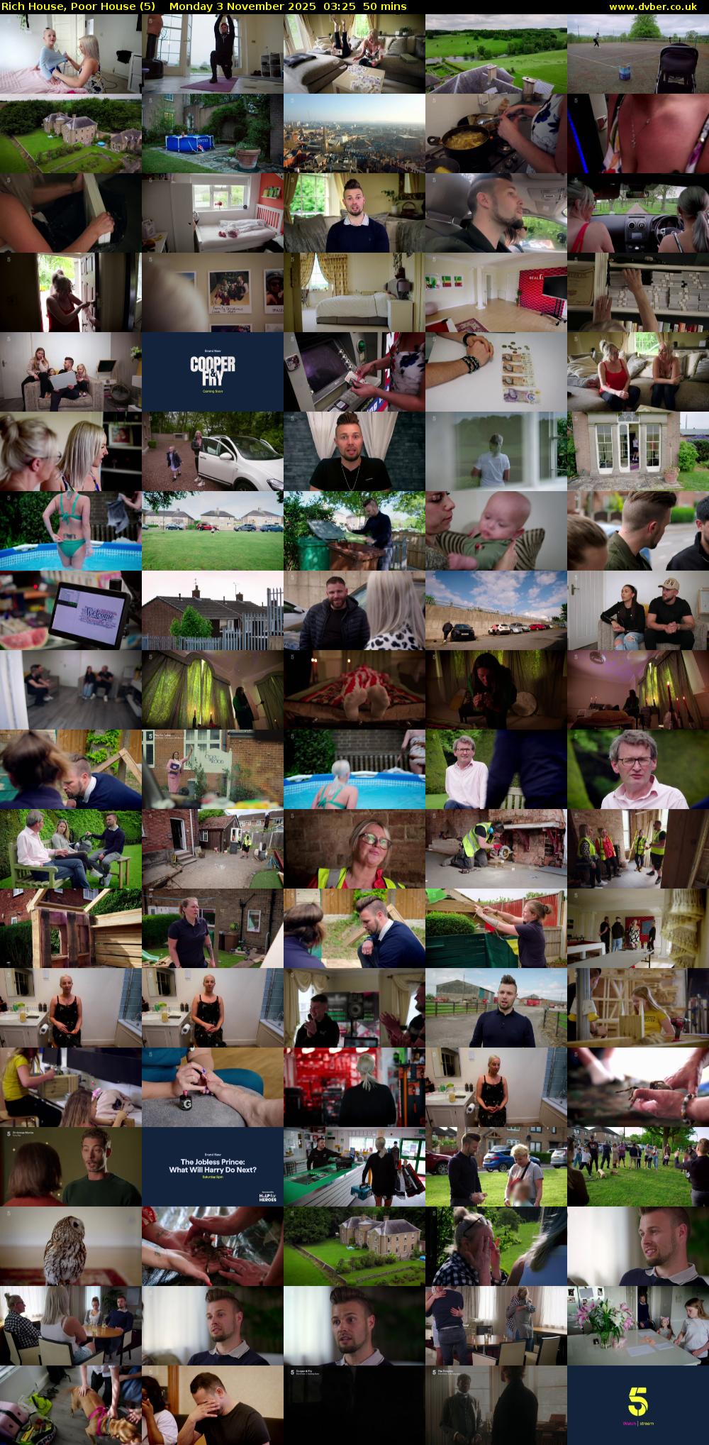 Rich House, Poor House (5) Monday 3 November 2025 03:25 - 04:15