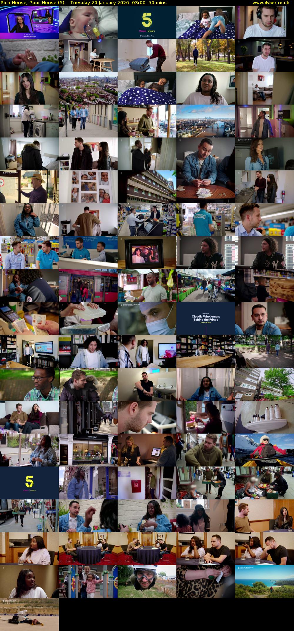 Rich House, Poor House (5) Tuesday 20 January 2026 03:00 - 03:50