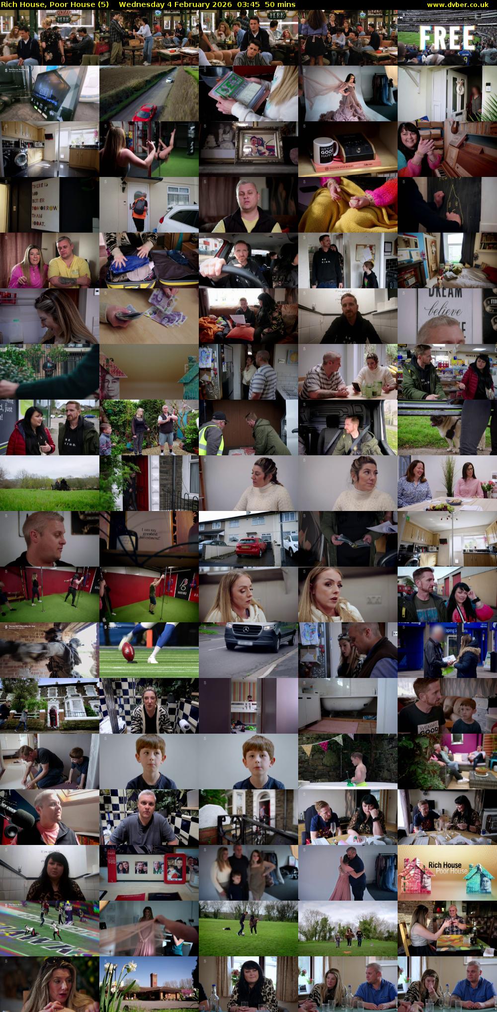 Rich House, Poor House (5) Wednesday 4 February 2026 03:45 - 04:35