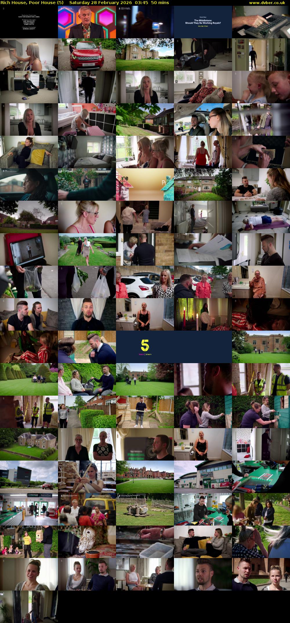 Rich House, Poor House (5) Saturday 28 February 2026 03:45 - 04:35