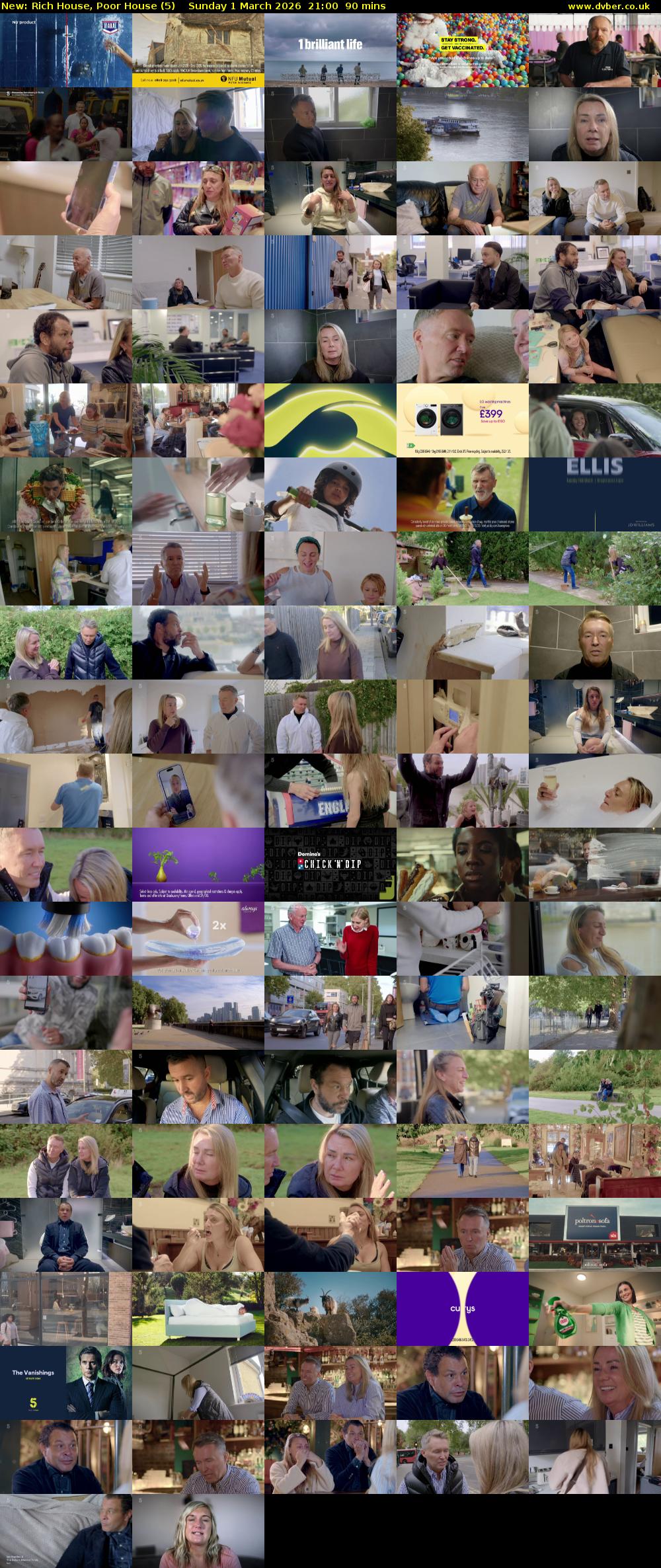 Rich House, Poor House (5) Sunday 1 March 2026 21:00 - 22:30