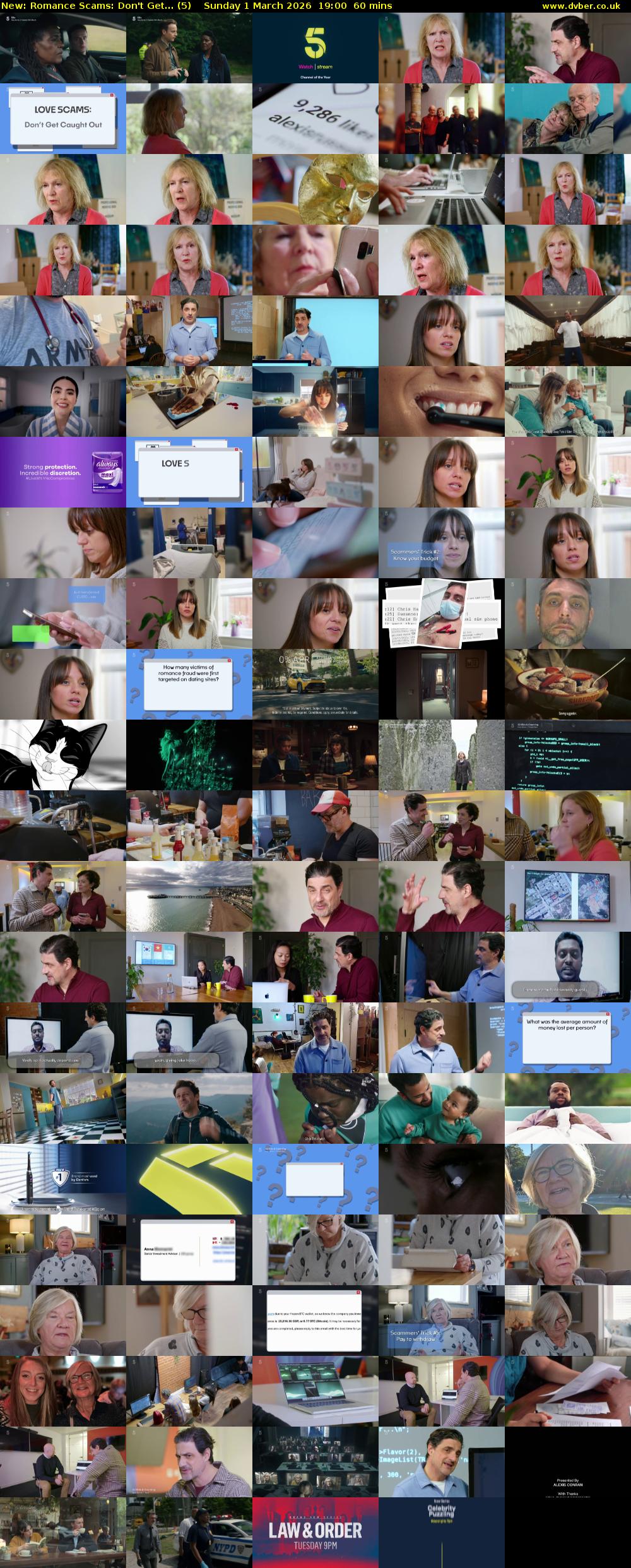 Romance Scams: Don't Get... (5) Sunday 1 March 2026 19:00 - 20:00