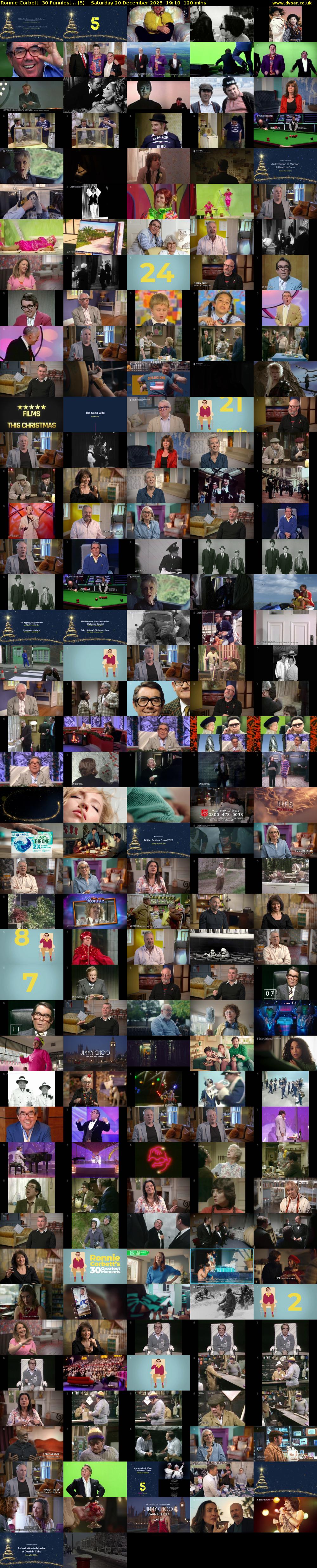 Ronnie Corbett: 30 Funniest... (5) Saturday 20 December 2025 19:10 - 21:10