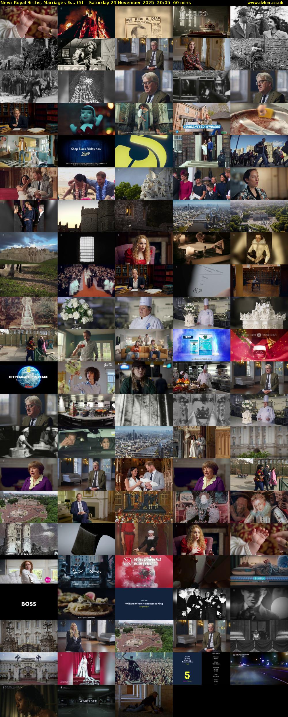 Royal Births, Marriages &... (5) Saturday 29 November 2025 20:05 - 21:05