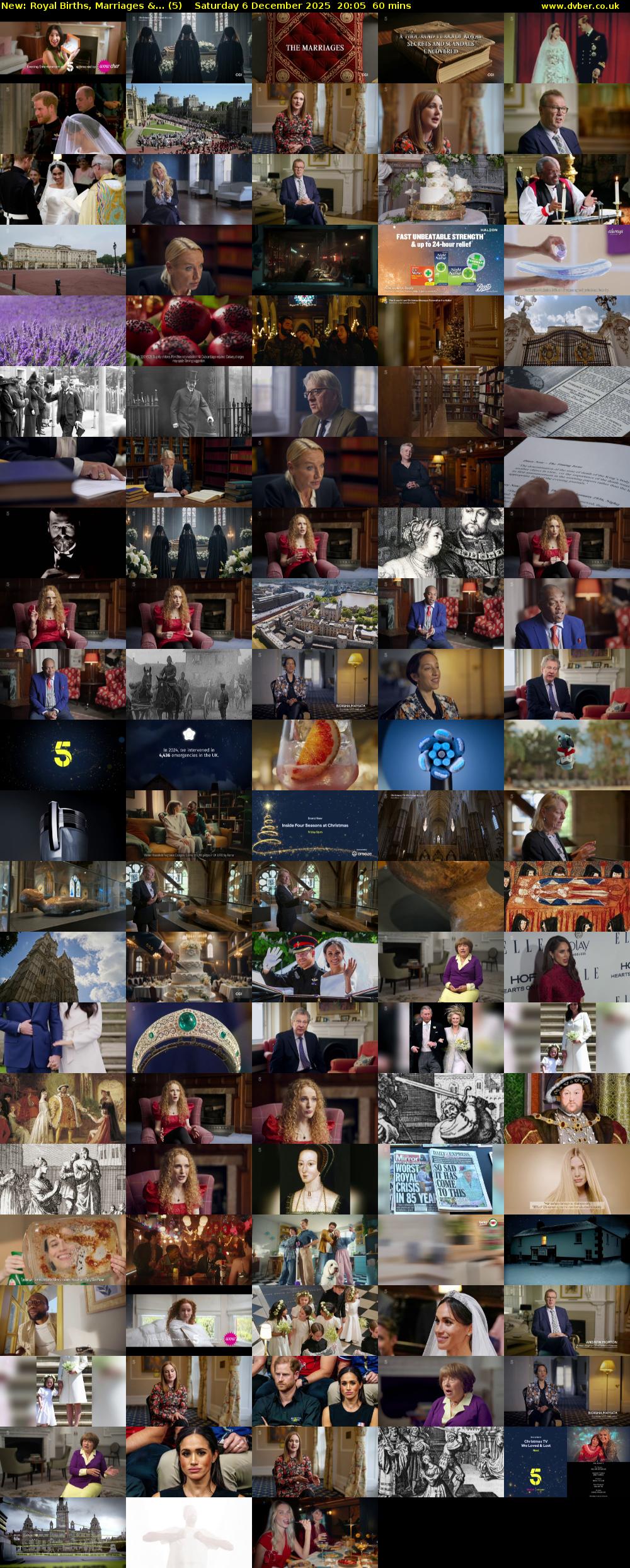 Royal Births, Marriages &... (5) Saturday 6 December 2025 20:05 - 21:05