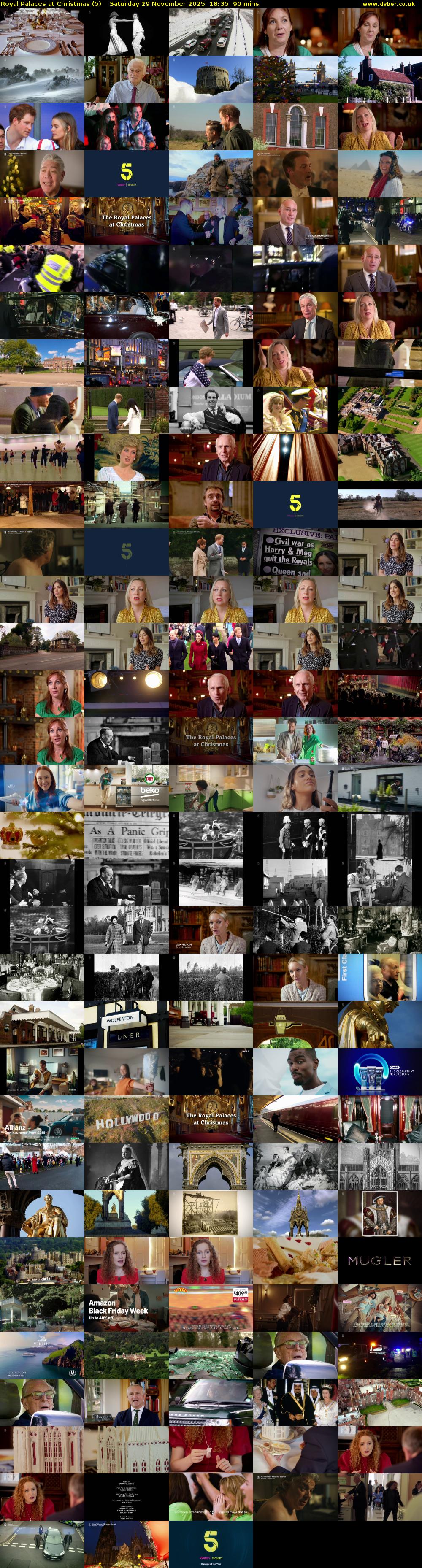 Royal Palaces at Christmas (5) Saturday 29 November 2025 18:35 - 20:05