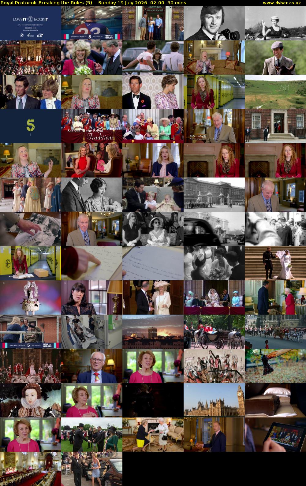 Royal Protocol: Breaking the Rules (5) Sunday 19 July 2026 02:00 - 02:50