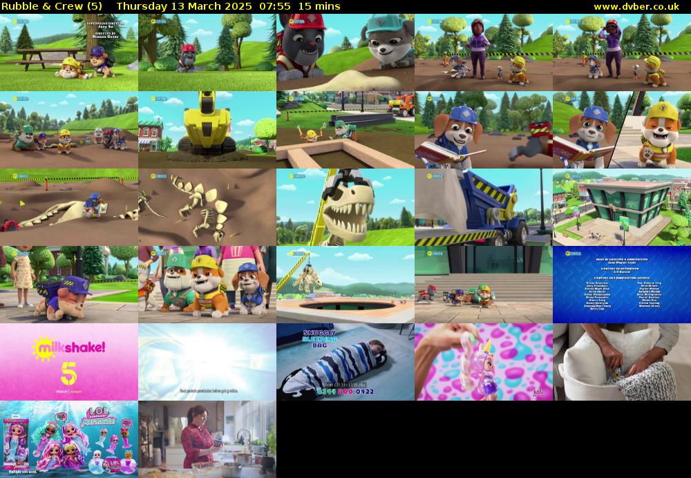 Rubble & Crew (5) Thursday 13 March 2025 07:55 - 08:10