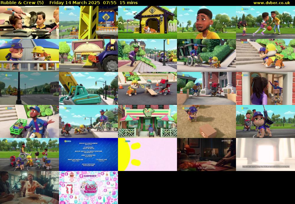 Rubble & Crew (5) Friday 14 March 2025 07:55 - 08:10